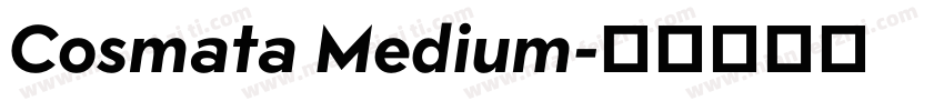 Cosmata Medium字体转换